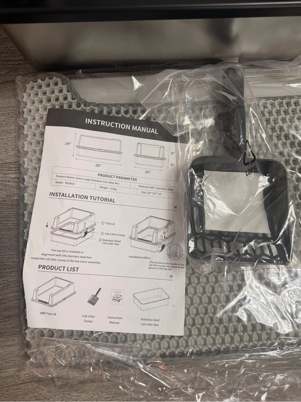 XXXL Stainless steel Cat Litter